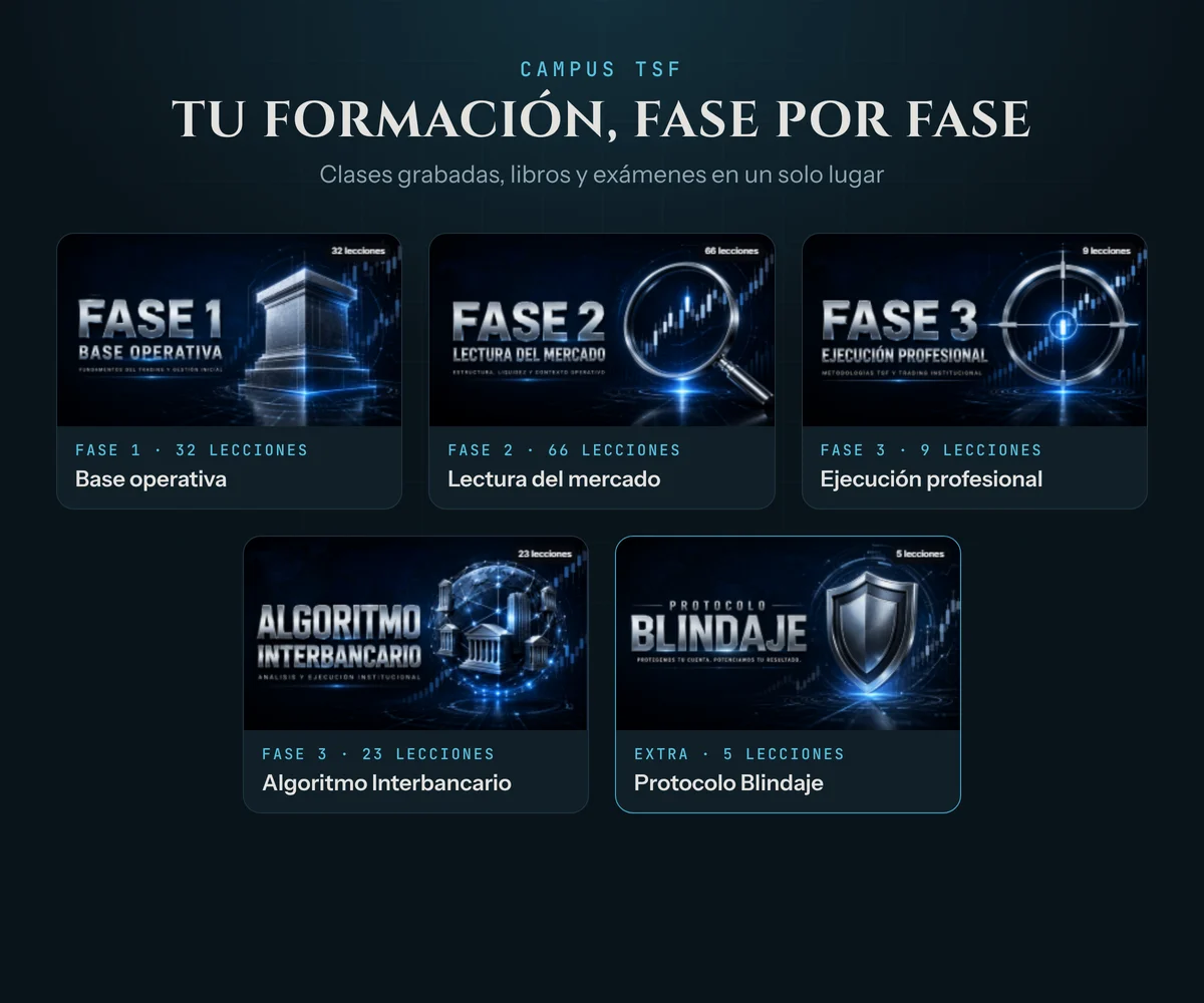 Campus de TSF con la formación organizada fase por fase